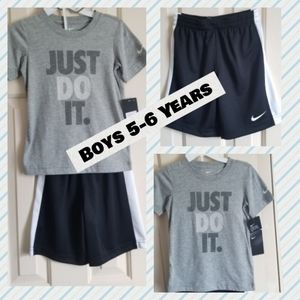 Nike Just Do It,Boys 5-6 Years  2 Pieces Set Gray